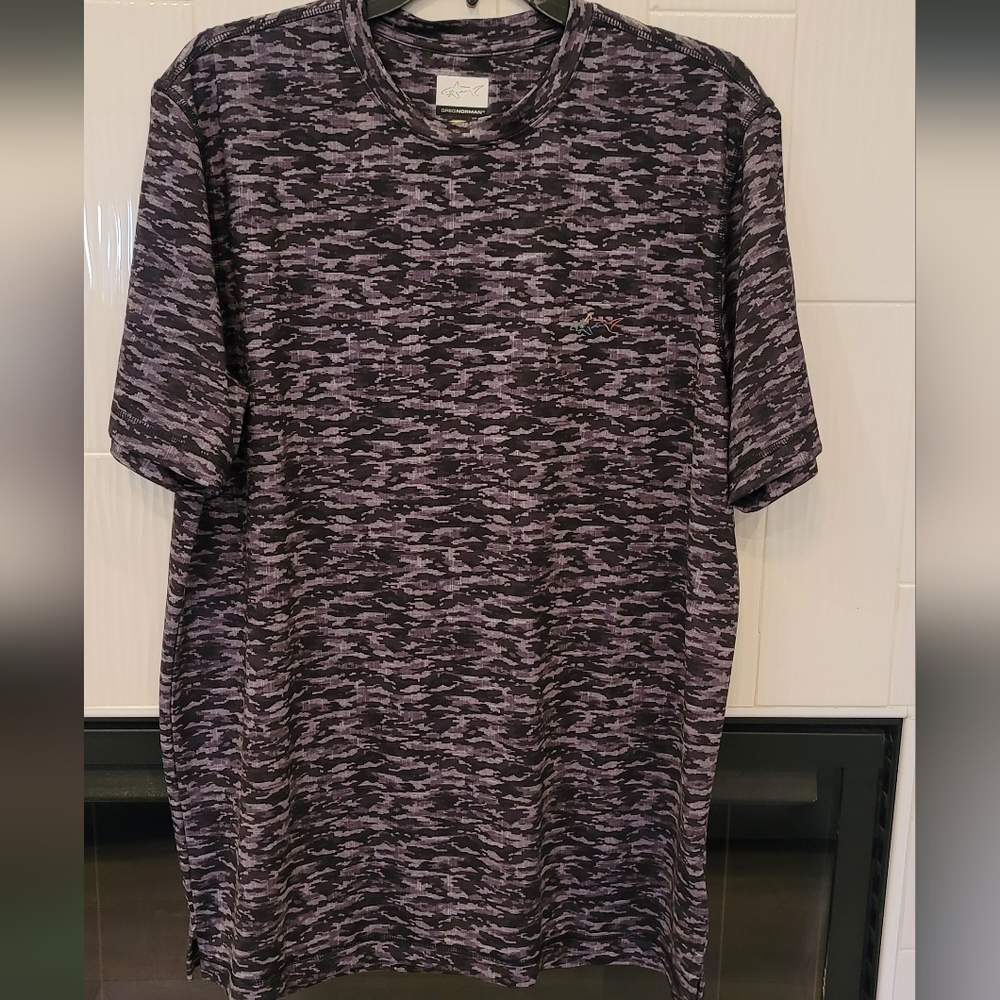 Mens Greg Norman Play Dry Shirt Size M